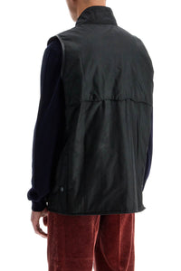 Barbour x Baracuta waxed cotton vest for men