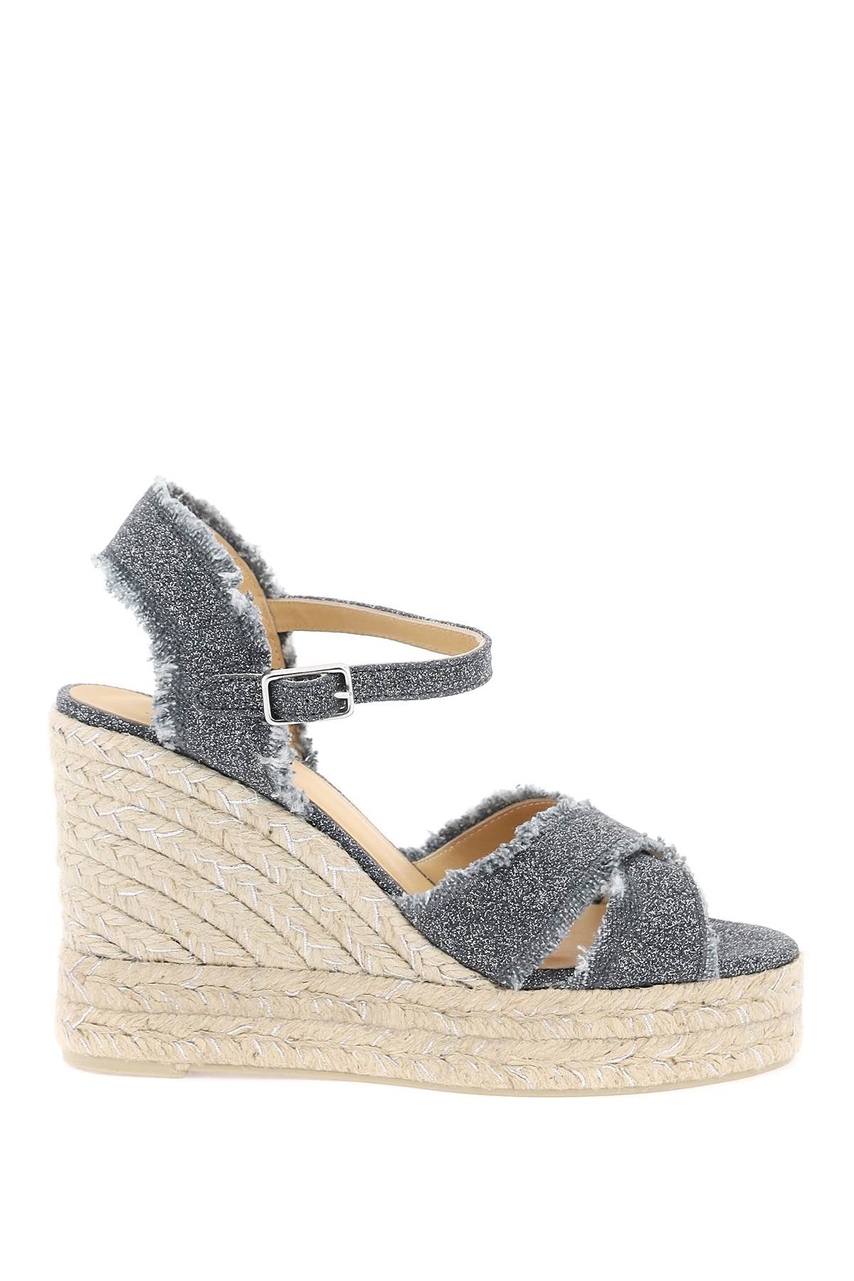 CASTANER lurex bromelia wedge sandals