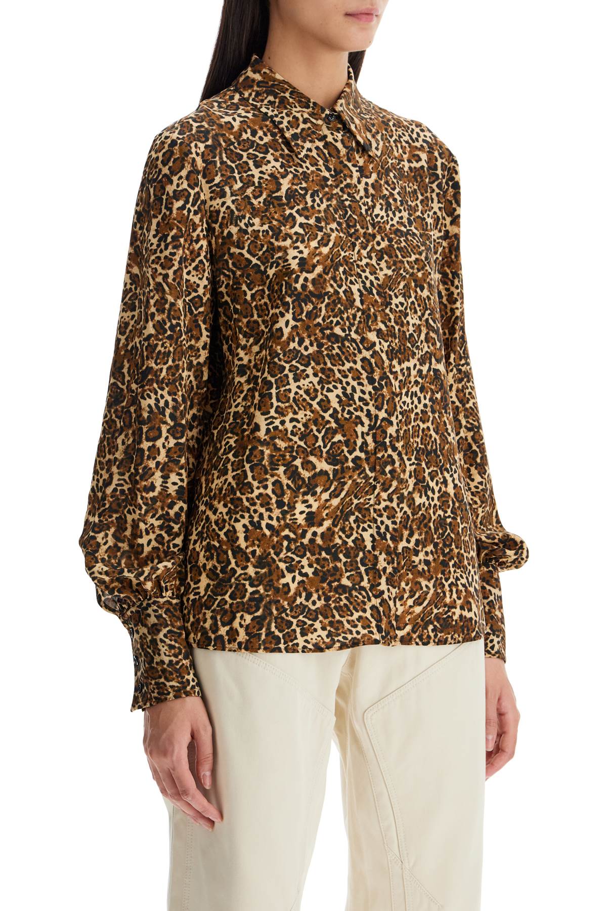 Isabel Marant 'teysa silk leopard print