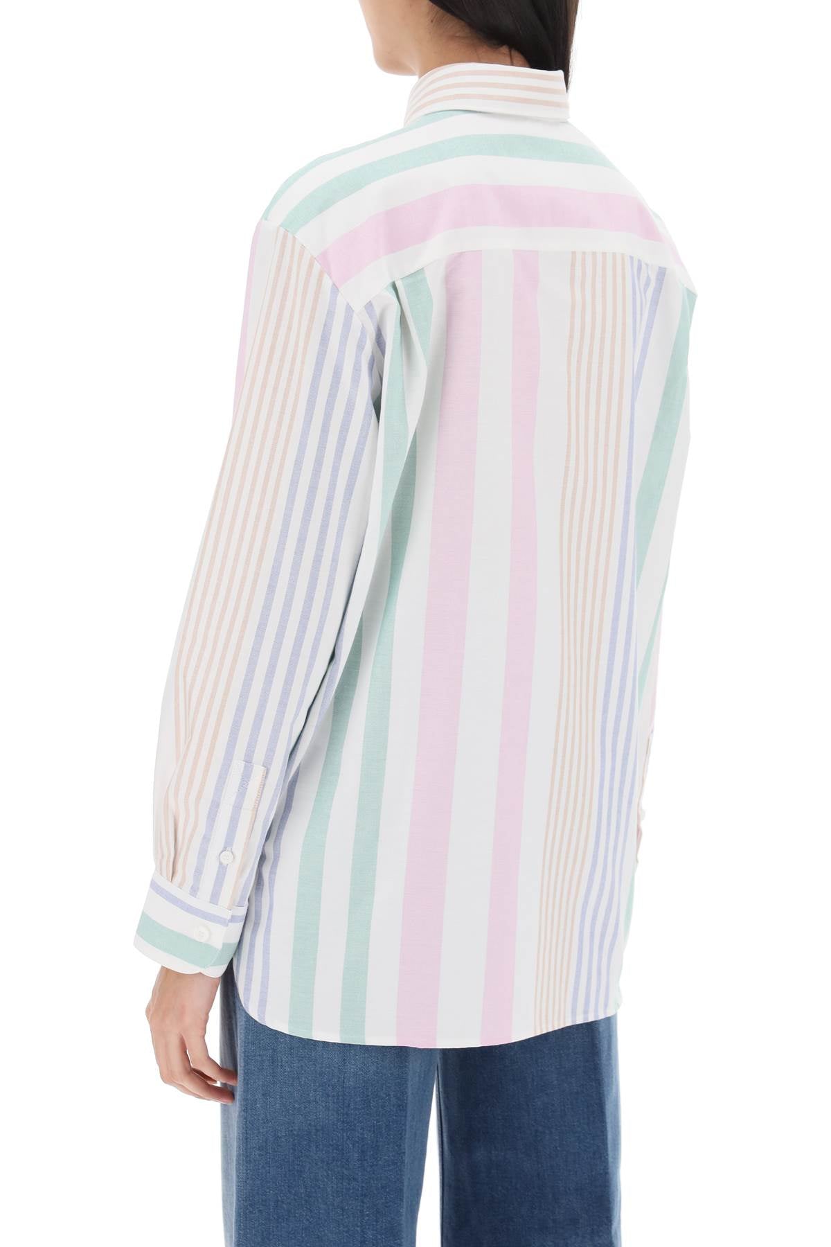 A.P.C. sela striped oxford shirt