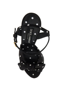 Dolce & Gabbana "keira polka dot satin platform sandals