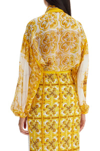 Dolce & Gabbana 'open chiffon blouse with maiol