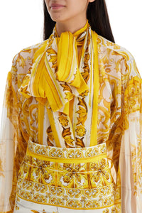 Dolce & Gabbana 'open chiffon blouse with maiol