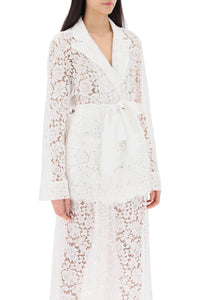 Dolce & Gabbana pajama shirt in cordonnet lace