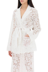 Dolce & Gabbana pajama shirt in cordonnet lace