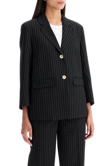 Ganni striped boxy blazer