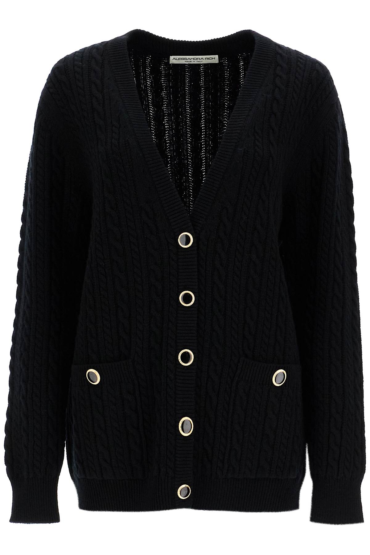 Alessandra Rich oversized wool cardigan