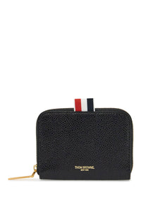 Thom Browne portafoglio slim con zip circonferenziale nero