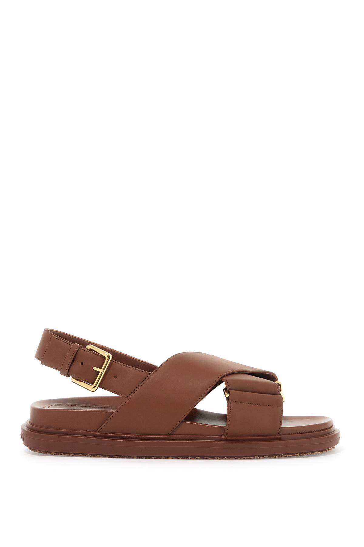 Marni fussbett leather sandals