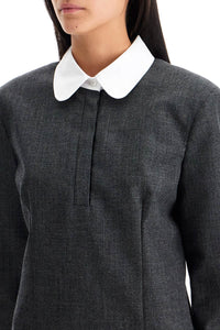 Thom Browne mini wool sheath dress in tube style