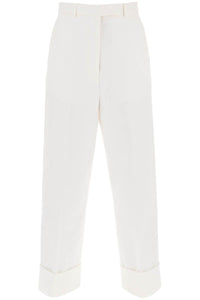 Thom Browne cropped wide leg jeans