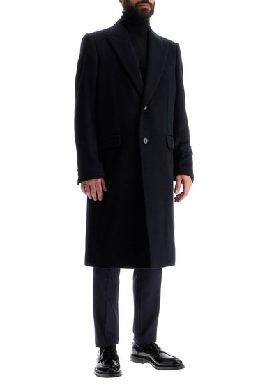 Dolce & Gabbana single-breasted cashmere coat