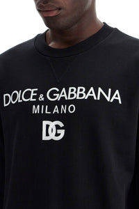 Dolce & Gabbana "round neck sweatshirt with dg embroidery and lettering