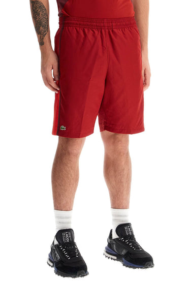 Lacoste sporty color block bermuda shorts