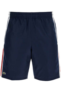 Lacoste sporty color block bermuda shorts