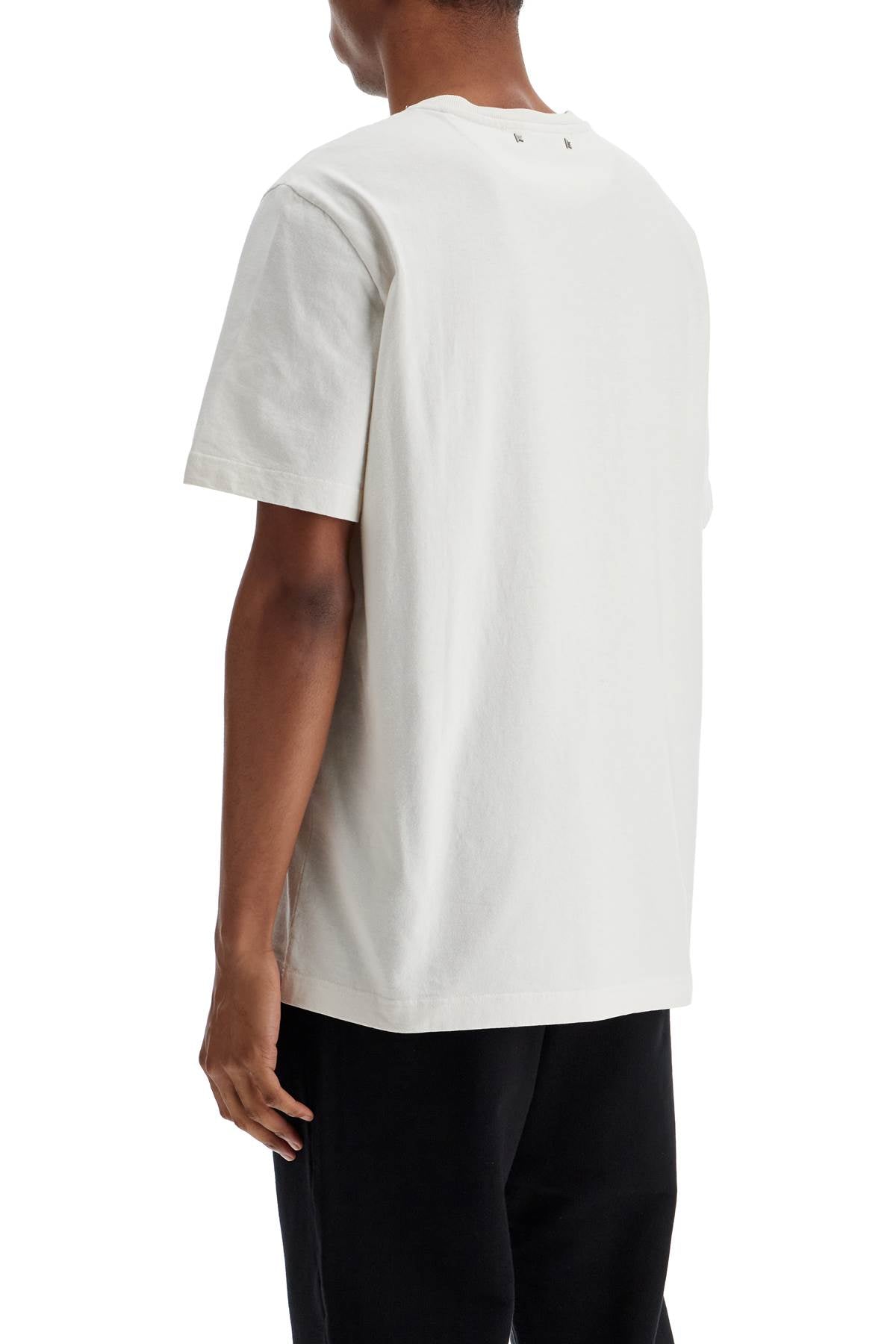 Golden Goose men's organic cotton white t-shirt with printed logo