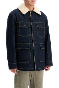 Golden Goose denim caban coat