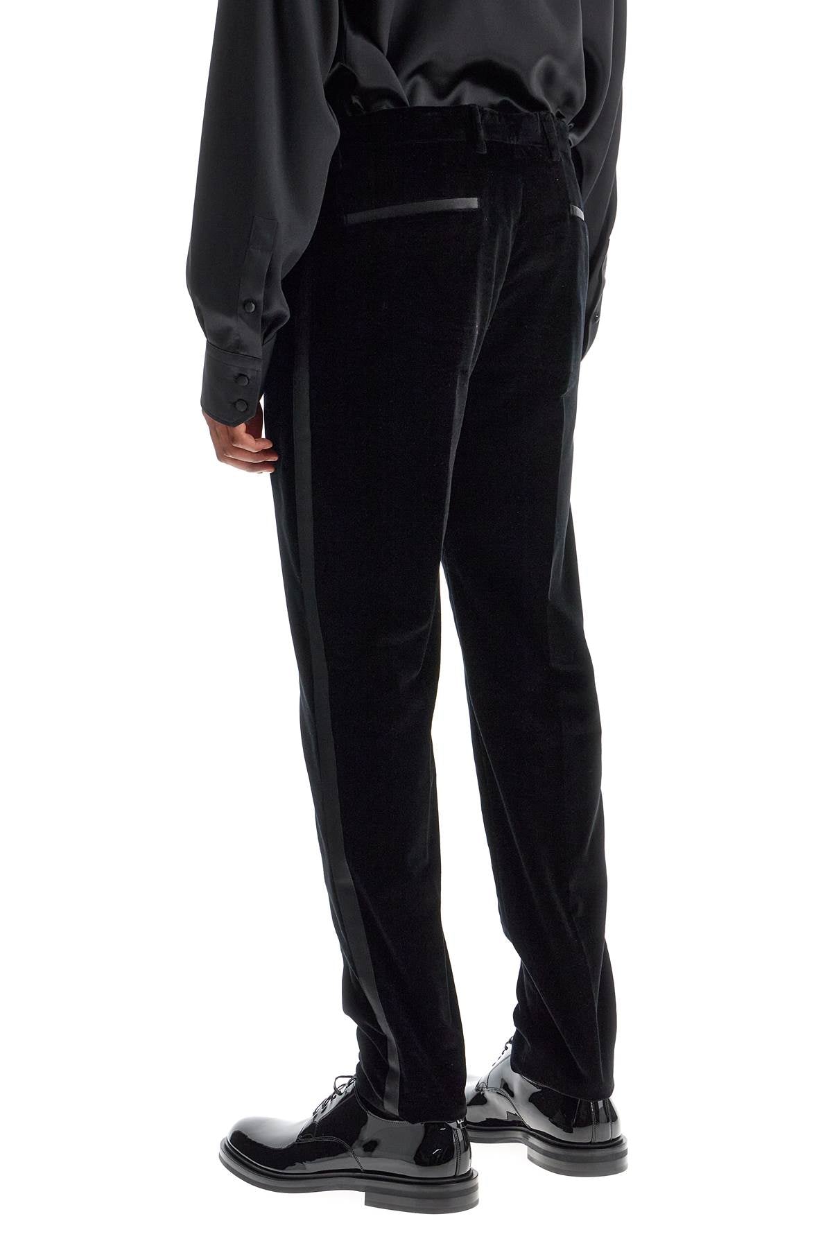 Dolce & Gabbana velvet tuxedo pants