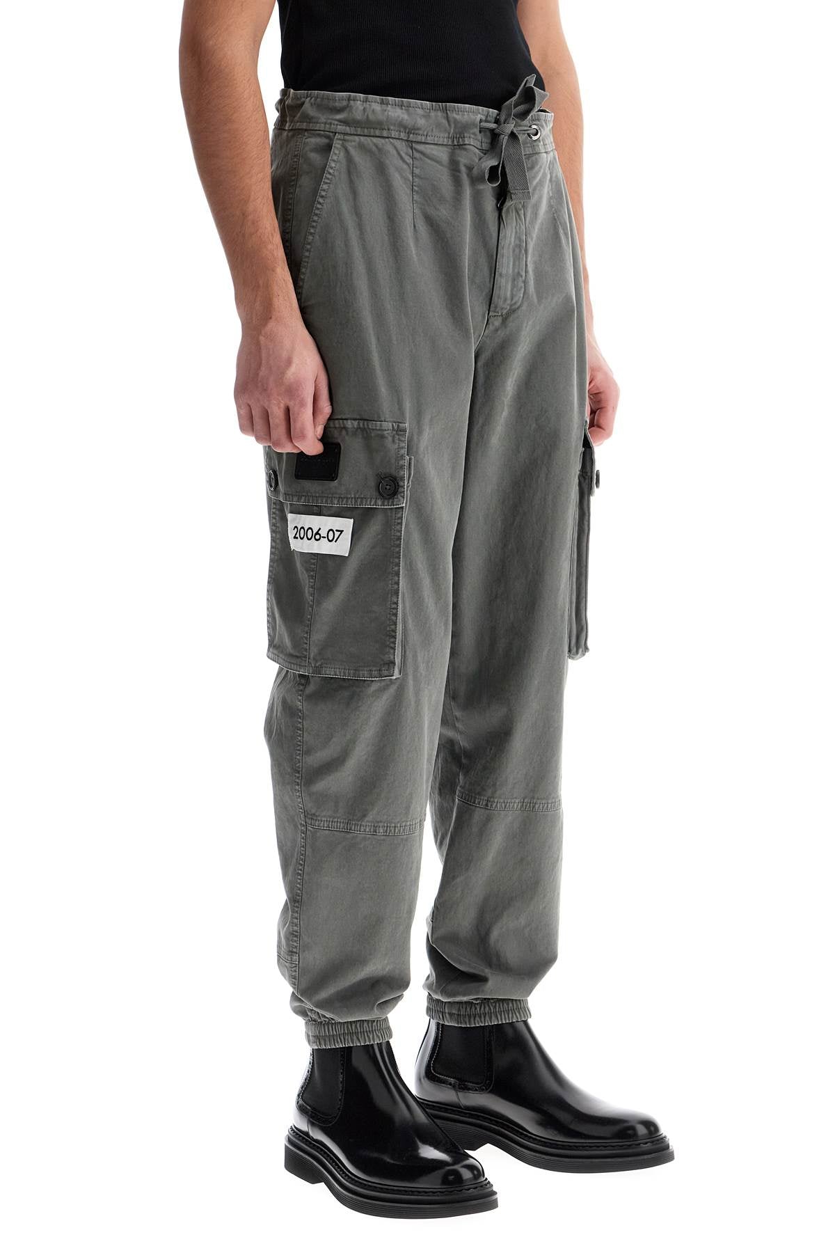 Dolce & Gabbana re-edition cotton cargo pants in