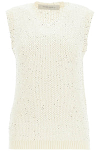 Golden Goose knitted vest with sequins embell