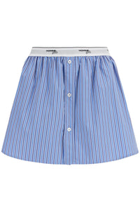 Homme Girls blue striped mini skirt