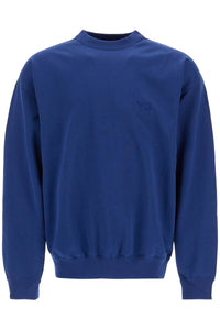 Y-3 blue cotton crewneck sweatshirt for men