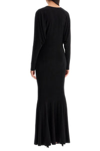 Norma Kamali mermaid-style dress with dolman sleeves