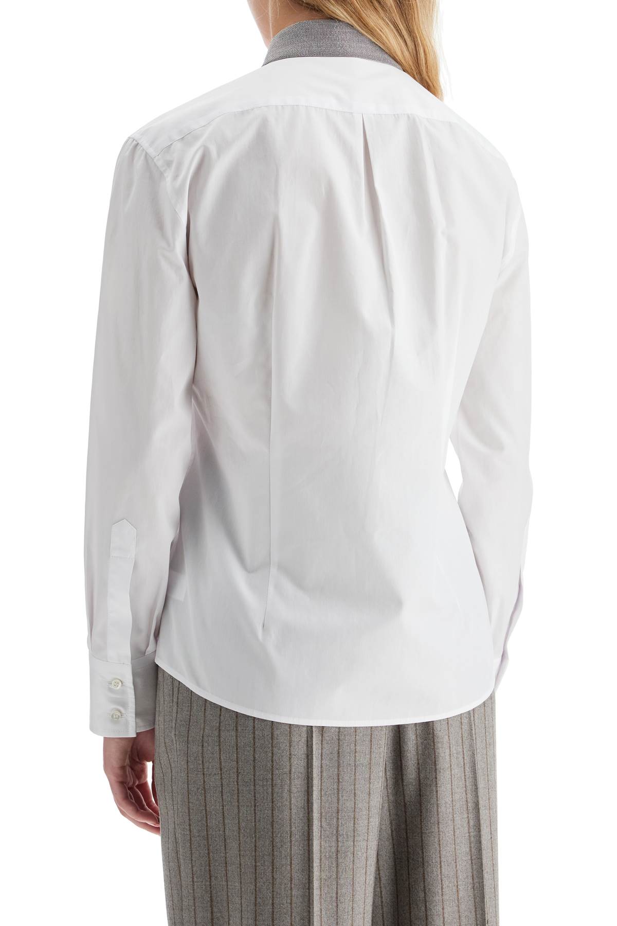 Brunello Cucinelli "shirt with beaded collar