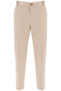 Maison Kitsune Pantaloni chino in gabardina di cotone