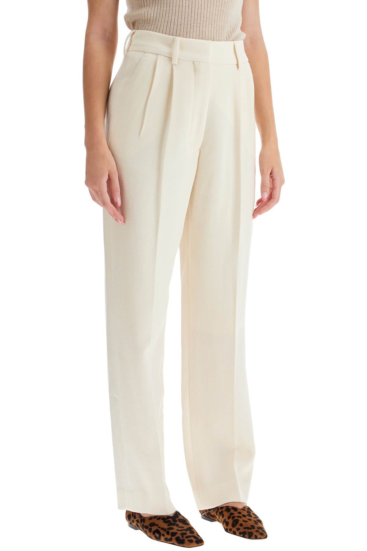 Blaze Milano resolute cream fox pants for