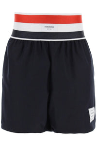 Thom Browne elastic waistband bermuda shorts in