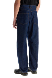 Maison Kitsune lightweight denim straight leg jeans