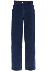 Maison Kitsune straight jeans with embroidery