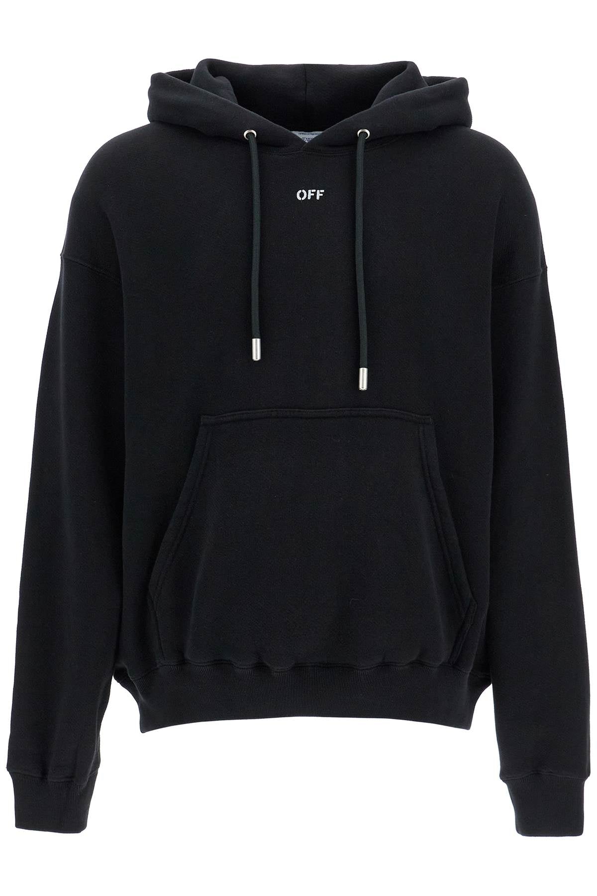 Off White Off-White hooded sweatshirt with off print