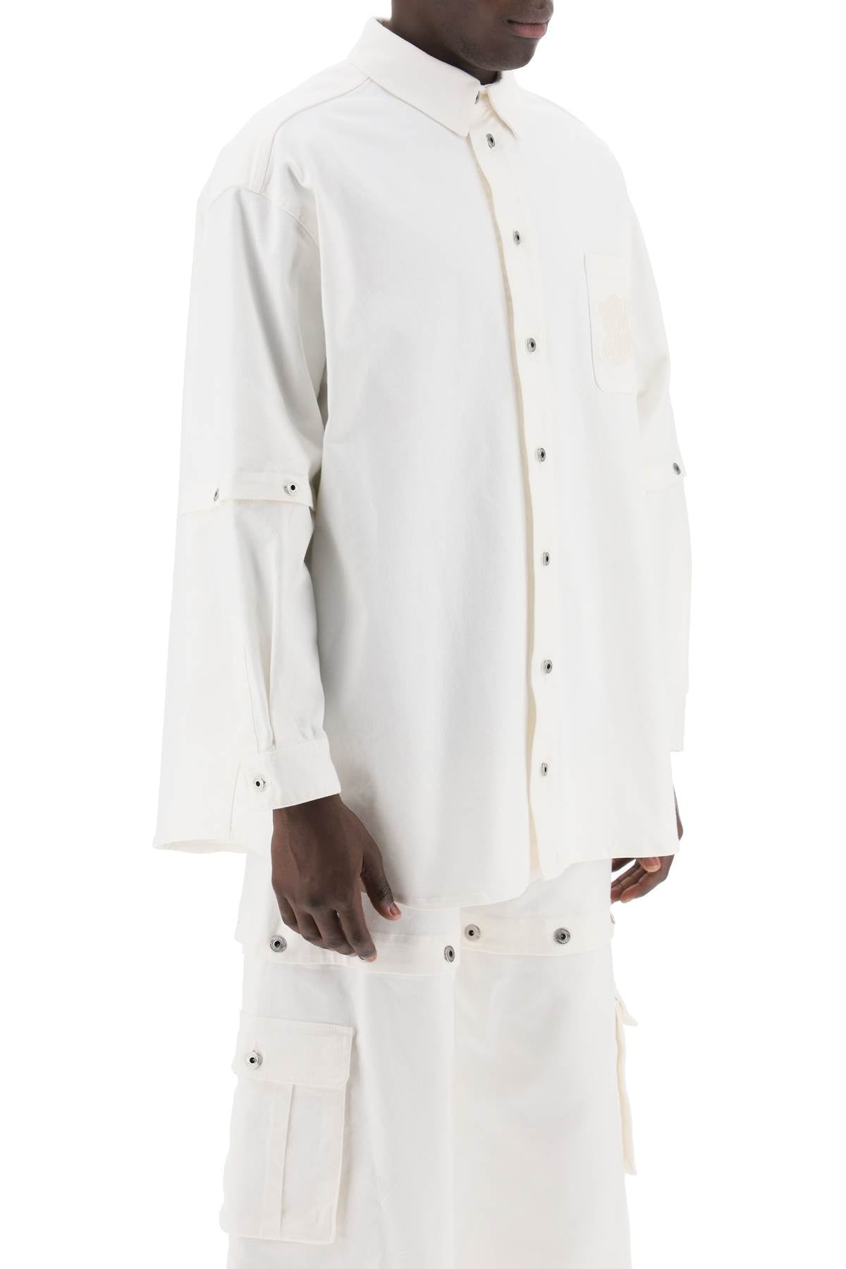 Off White Off-White convertible overshirt with 90's