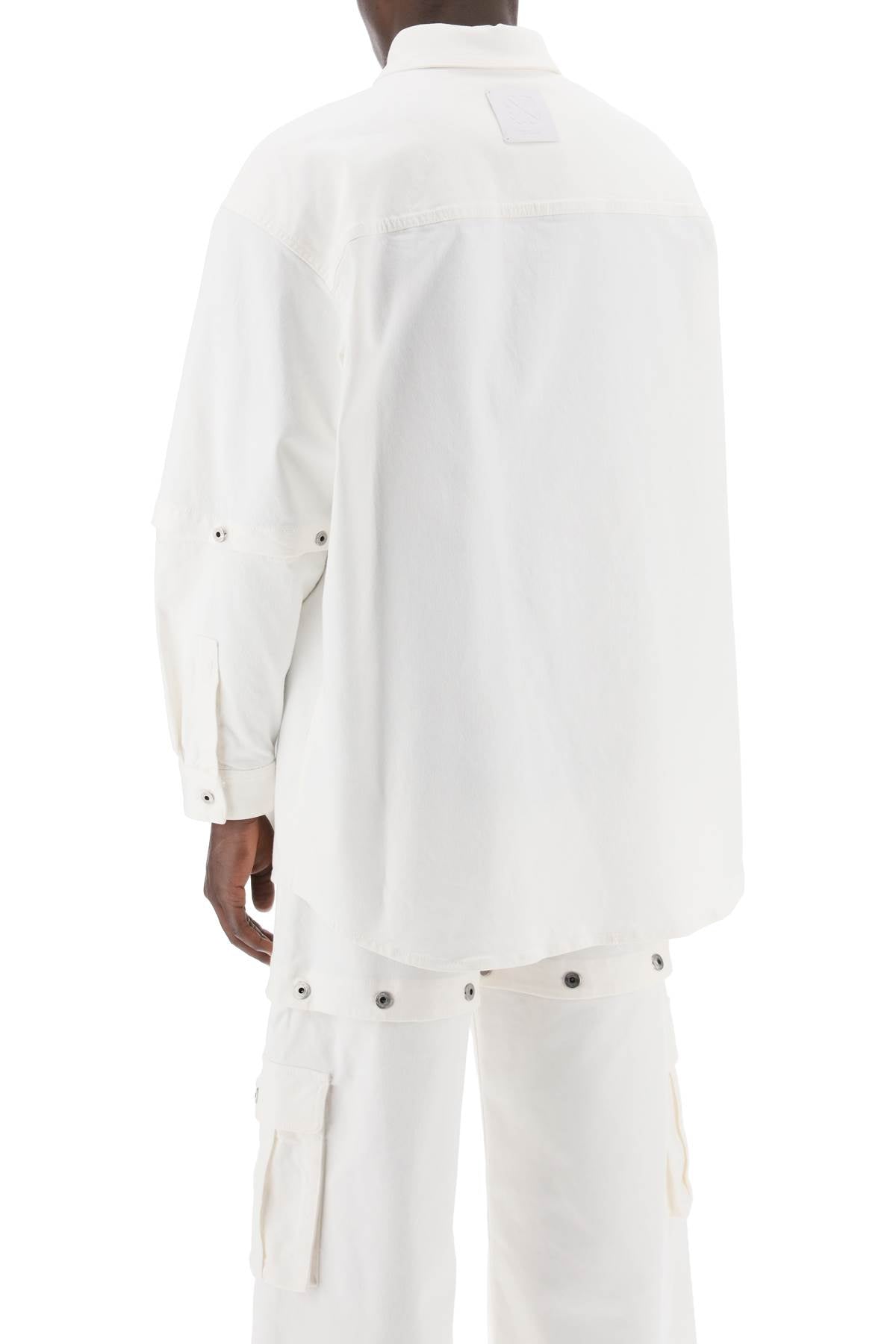 Off White Off-White convertible overshirt with 90's