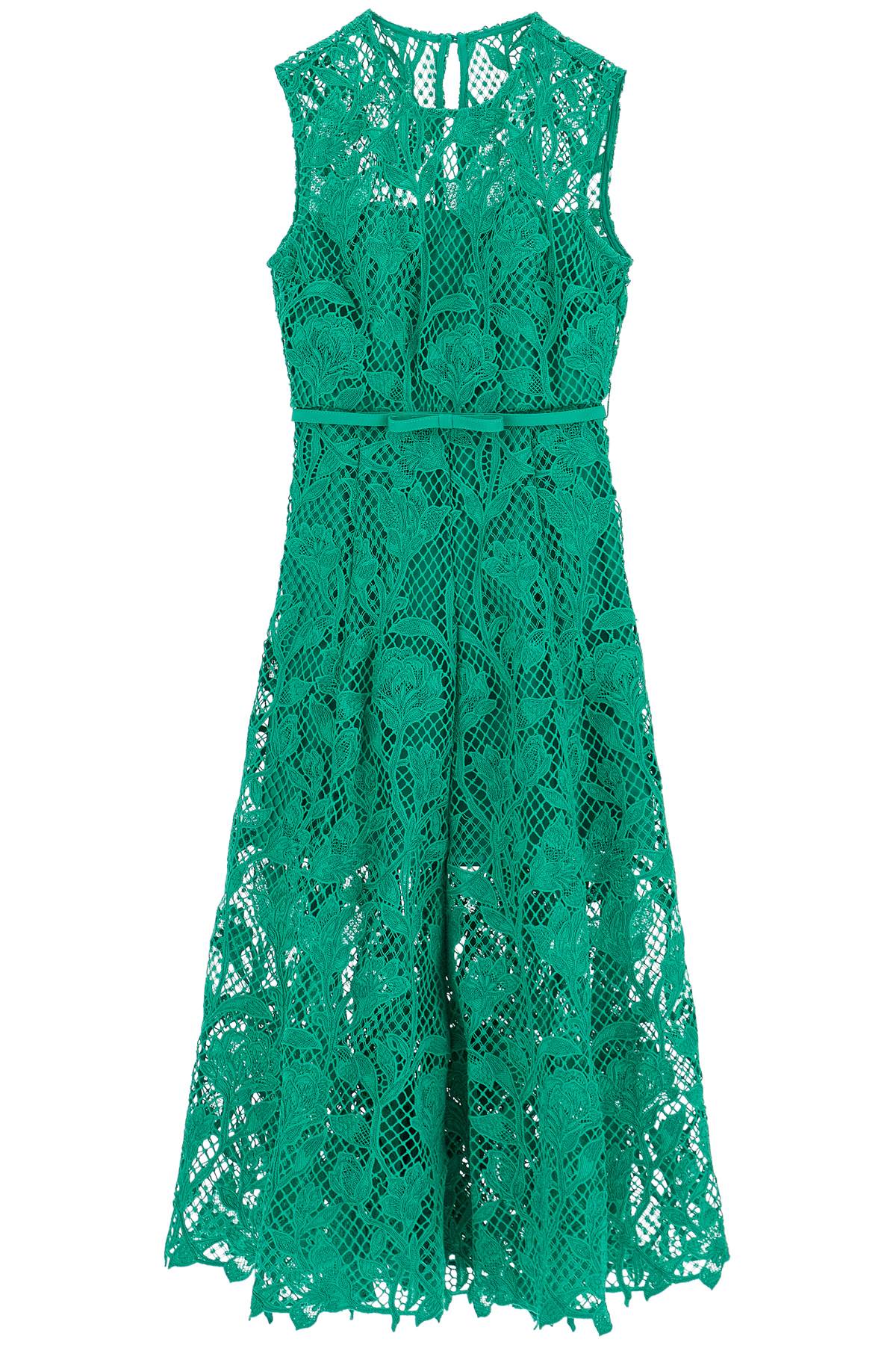 Self-Portrait Self Portrait sleeveless midi lace dress