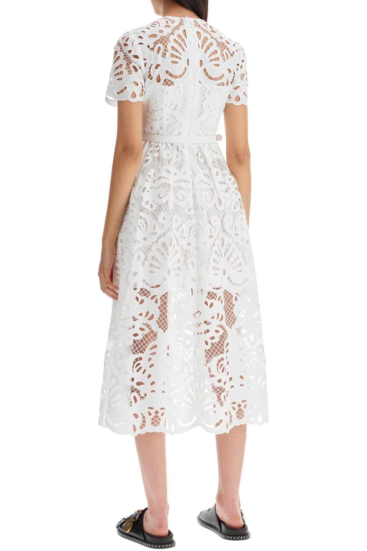 Self-Portrait Self Portrait midi lace dress in seven