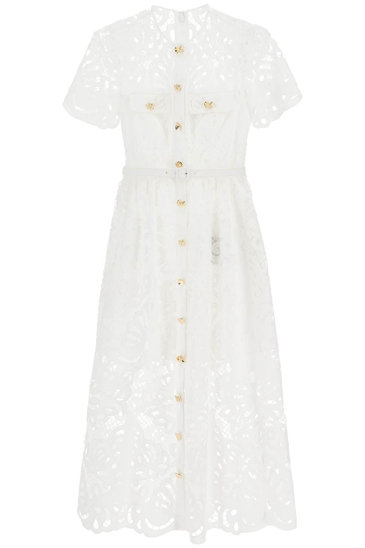 Self-Portrait Self Portrait midi lace dress in seven