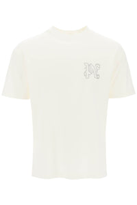 Palm Angels t-shirt with studded monogram