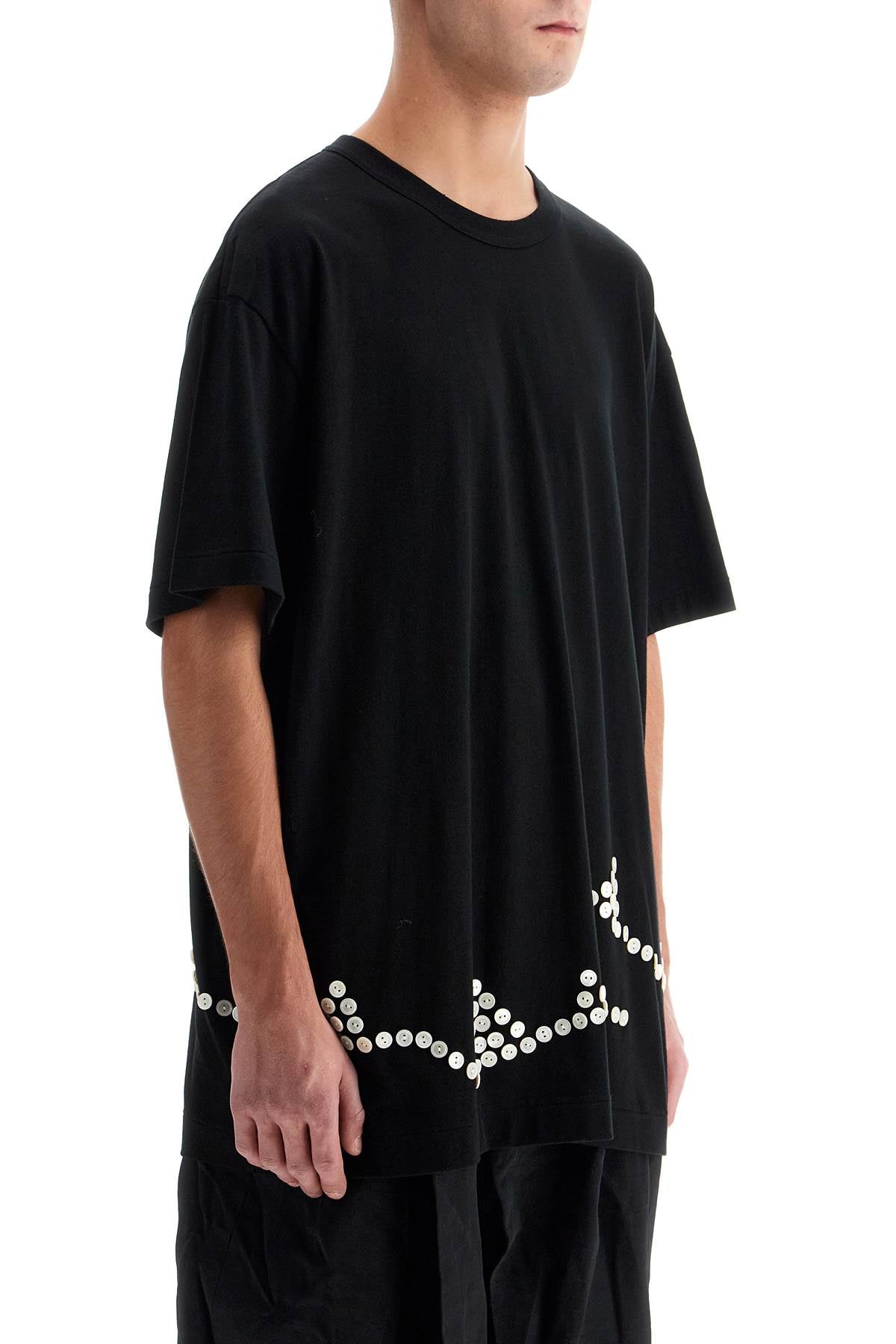 Comme Des Garcons Homme Plus embroidered button-up t