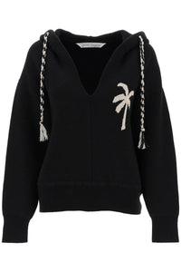 Palm Angels palm knitted hoodie