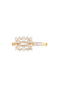 Roger Vivier hair clip with decorative stones light gold