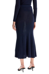 Self-Portrait Self Portrait long lurex knit skirt