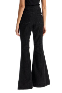 Self Portrait high-waisted flare jeans for