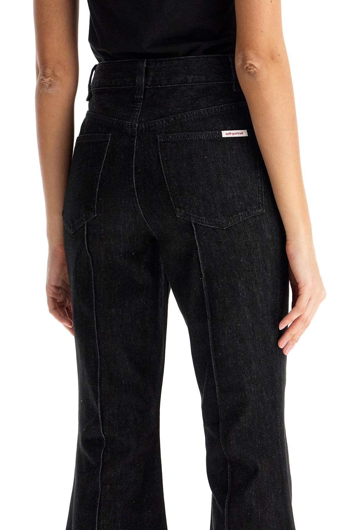 Self-Portrait Self Portrait high-waisted flare jeans for