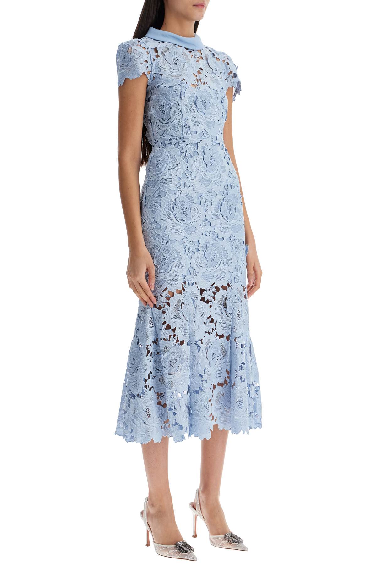 Self-Portrait Self Portrait floral lace midi dress with eight