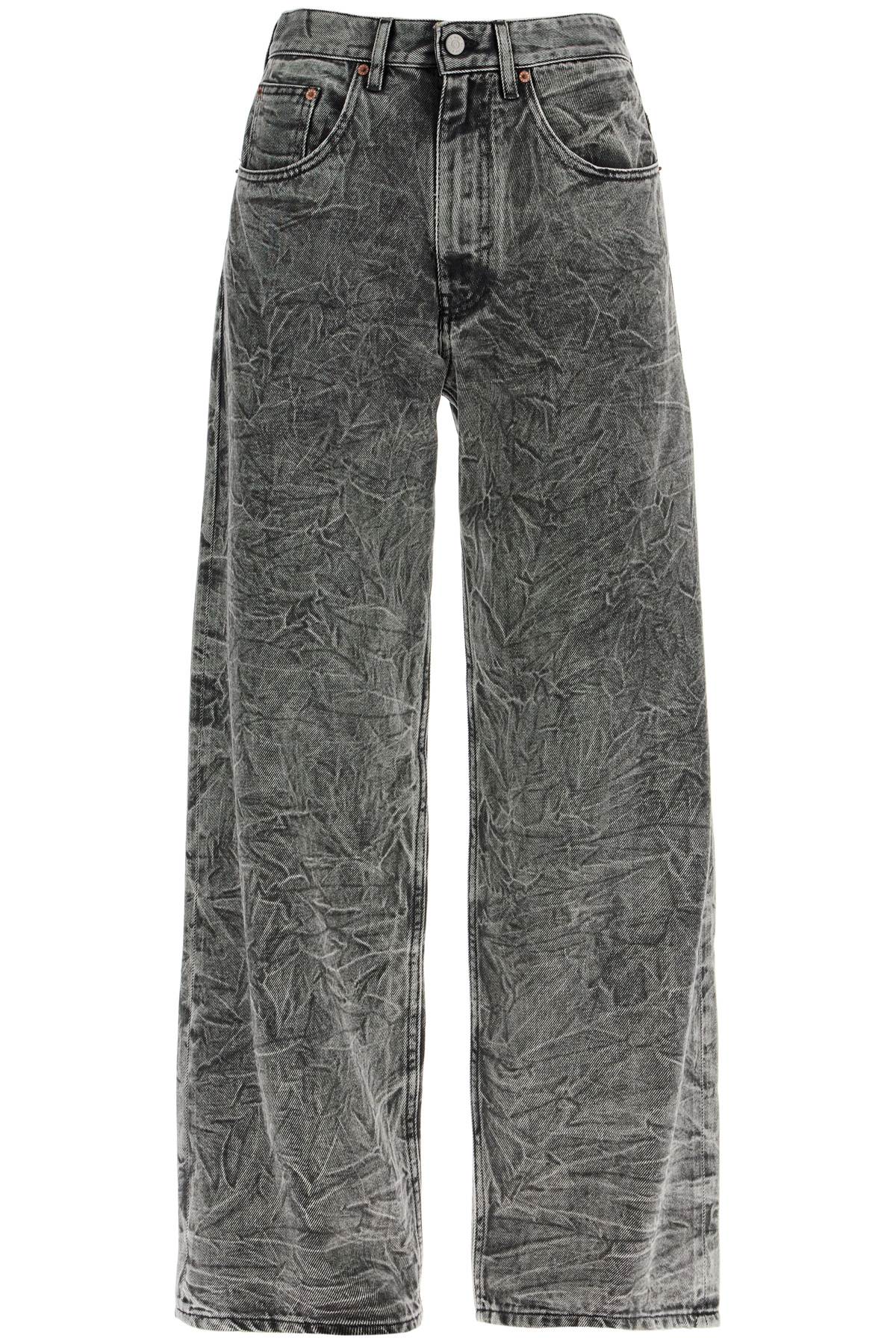 MM6 Maison Margiela wrinkled effect jeans