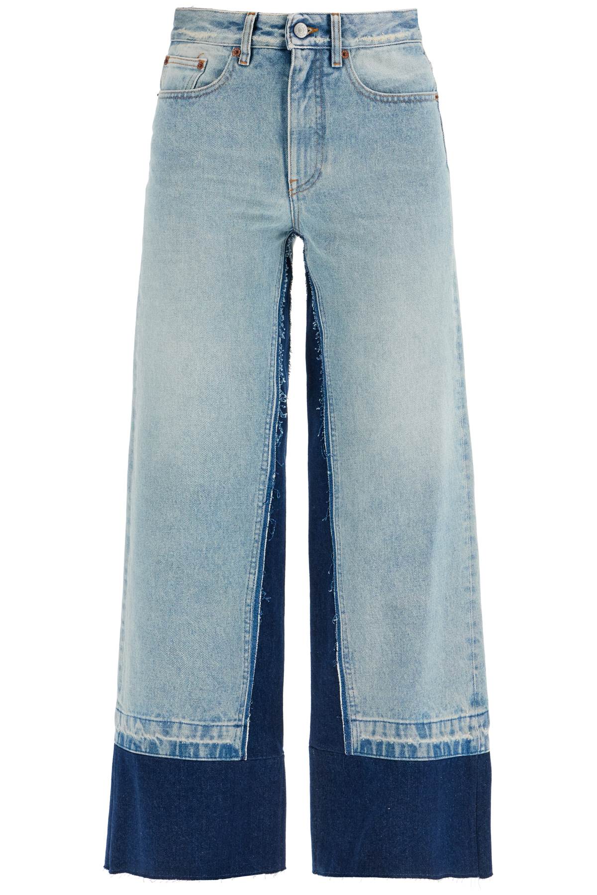 MM6 Maison Margiela flared color-block jeans