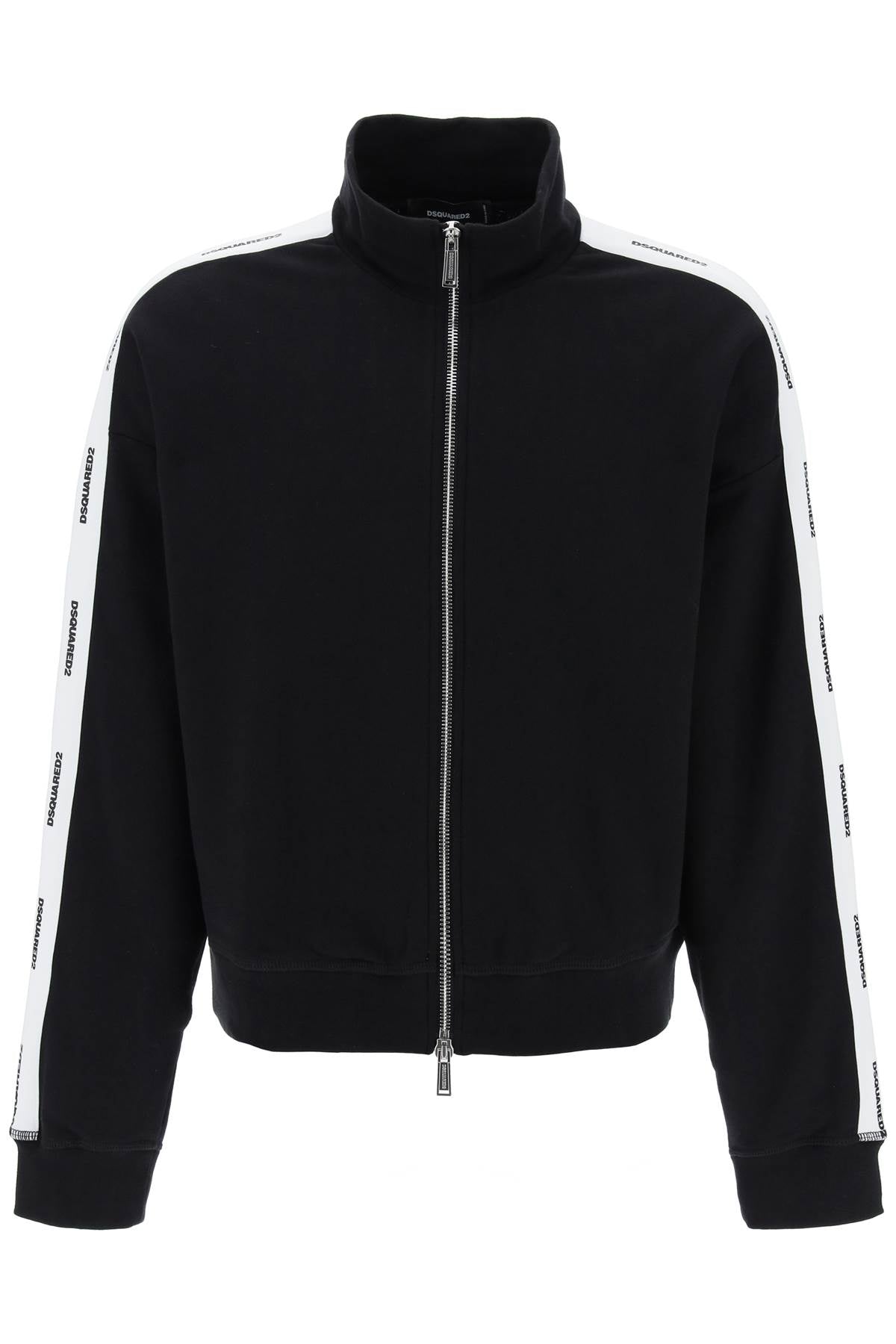 Dsquared2 zip-up sweatshirt with logo bands